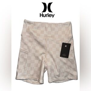 NWT Hurley Womens Pocket Biker Athletic compression Shorts,size XS